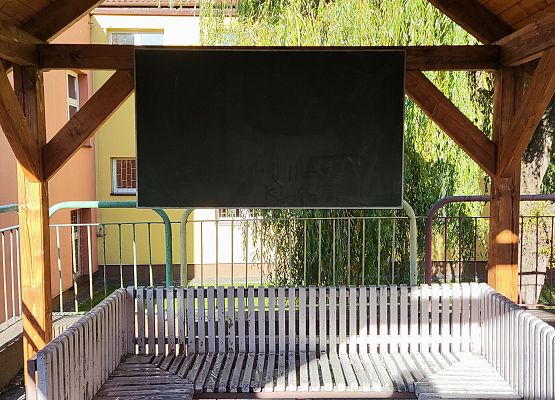 Wiata wykonana w ramach projektu.